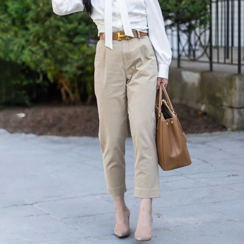 Banana Republic HIGH-RISE CROP CHINO